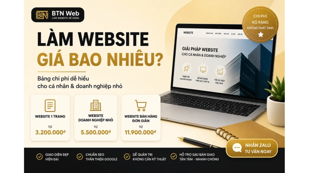 Chi phí duy trì website hằng năm gồm những gì