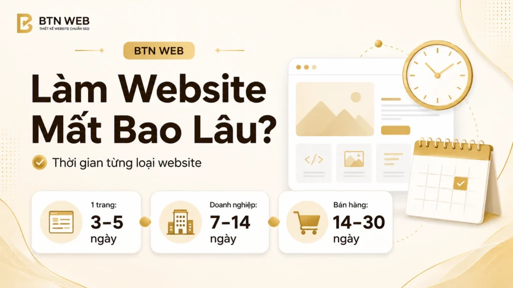 Làm website mất bao lâu thì hoàn thành