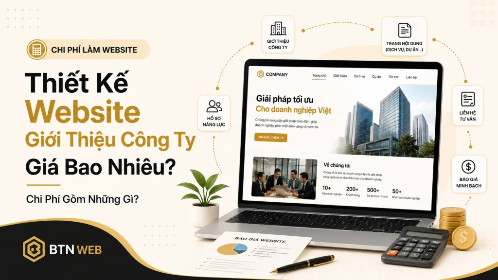 Thiết kế website giới thiệu công ty giá bao nhiêu