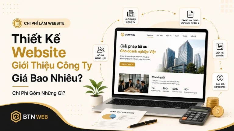 Thiết kế website giới thiệu công ty giá bao nhiêu