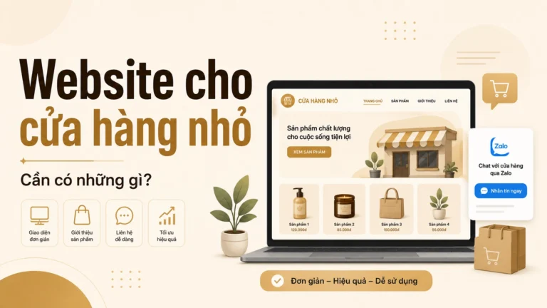 Website cho cửa hàng nhỏ cần có những gì